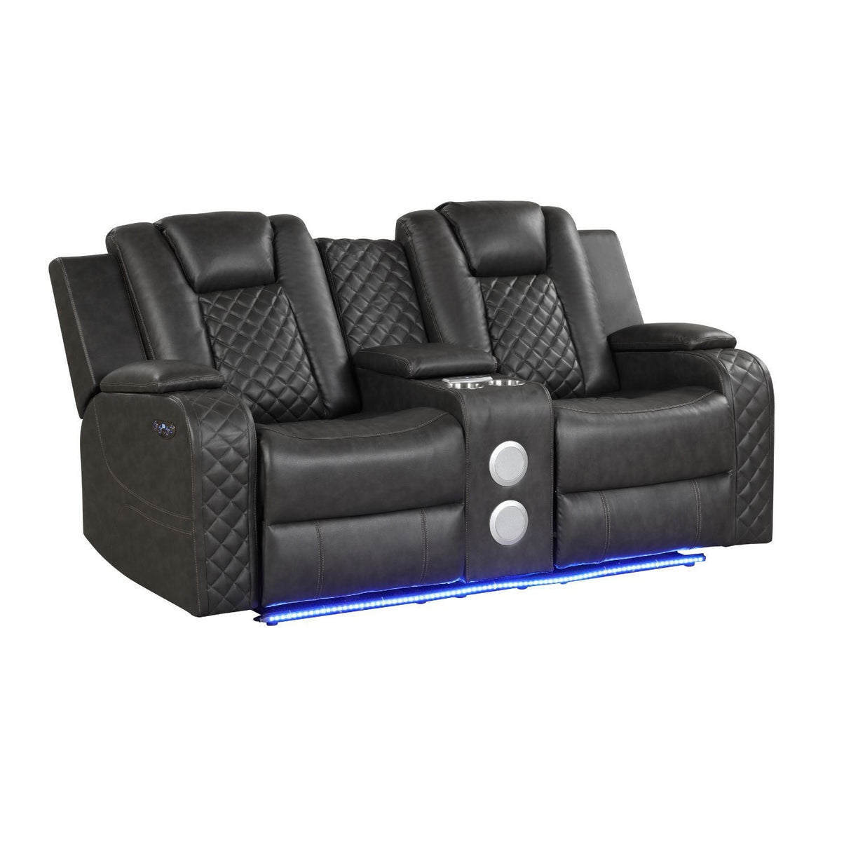 Benz - LED & Power Recliner With Adjustable Headrests And Ambient LED Lighting