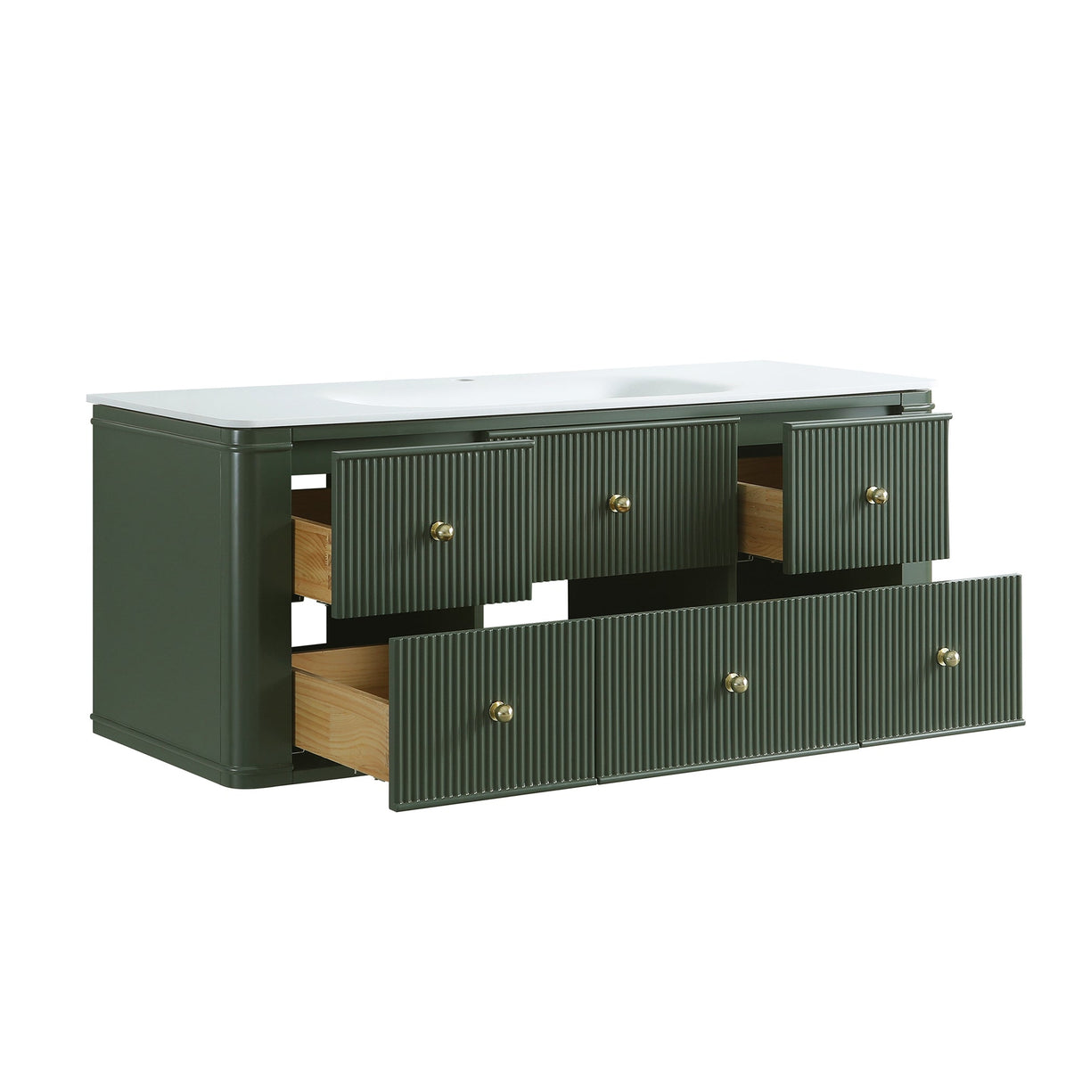 48" Wall Mounted & Floating Single Bathroom Vanity