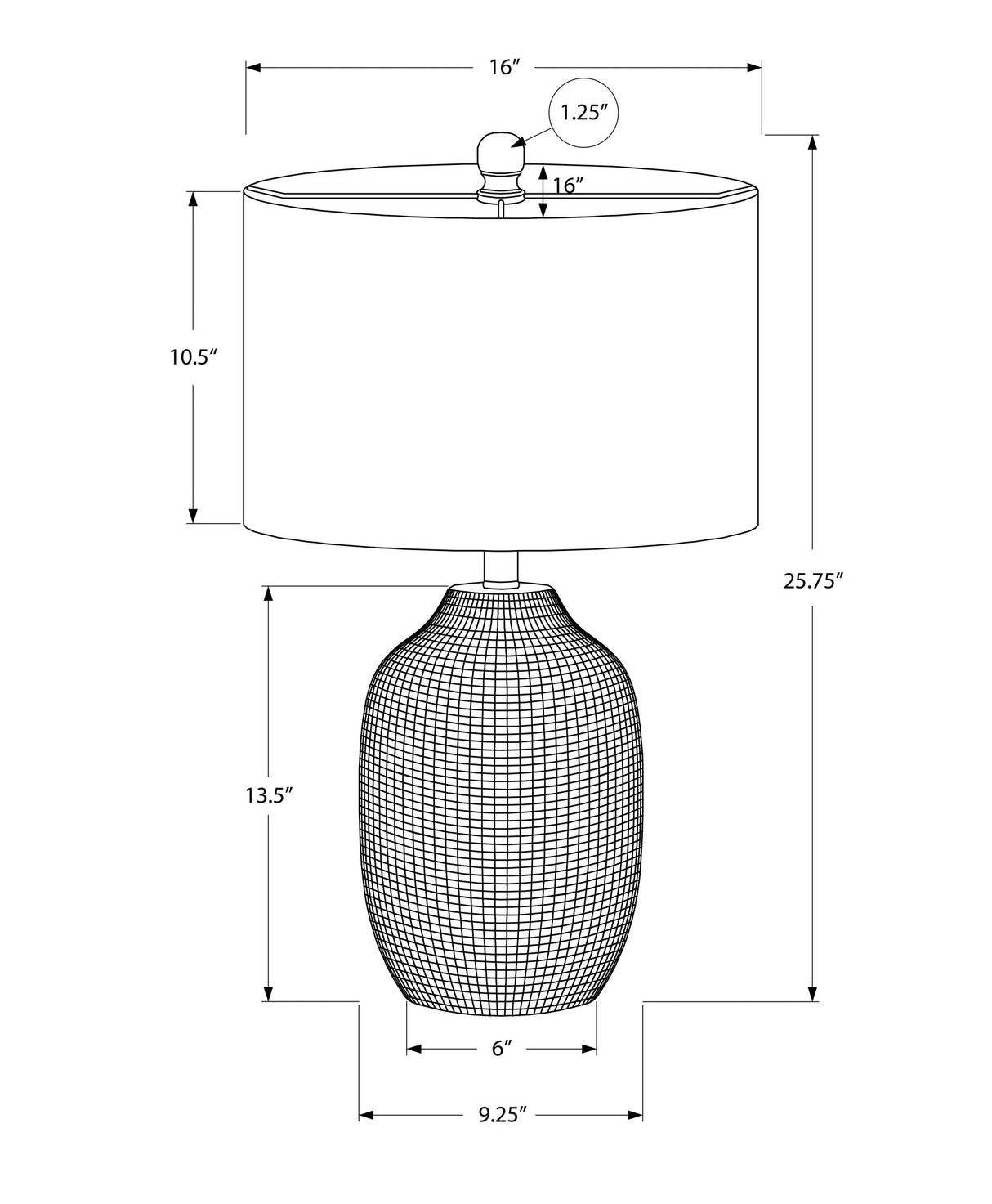 Lighting, 26'h, Table Lamp, Cream Ceramic, Ivory / Cream Shade, Contemporary