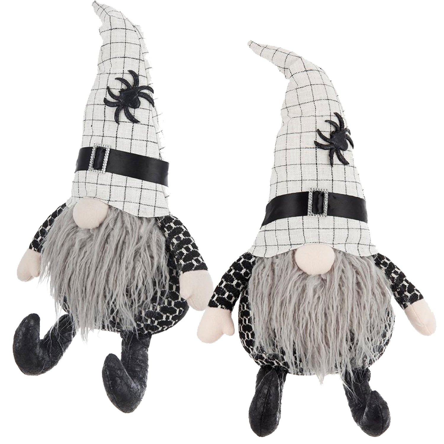Handcrafted Pair of 23-Inch Halloween Gnomes by Bruce