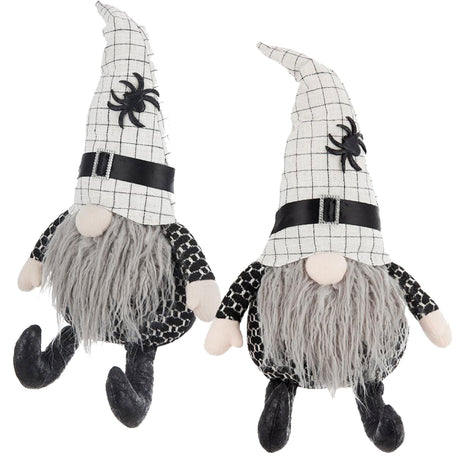 Handcrafted Pair of 23-Inch Halloween Gnomes by Bruce