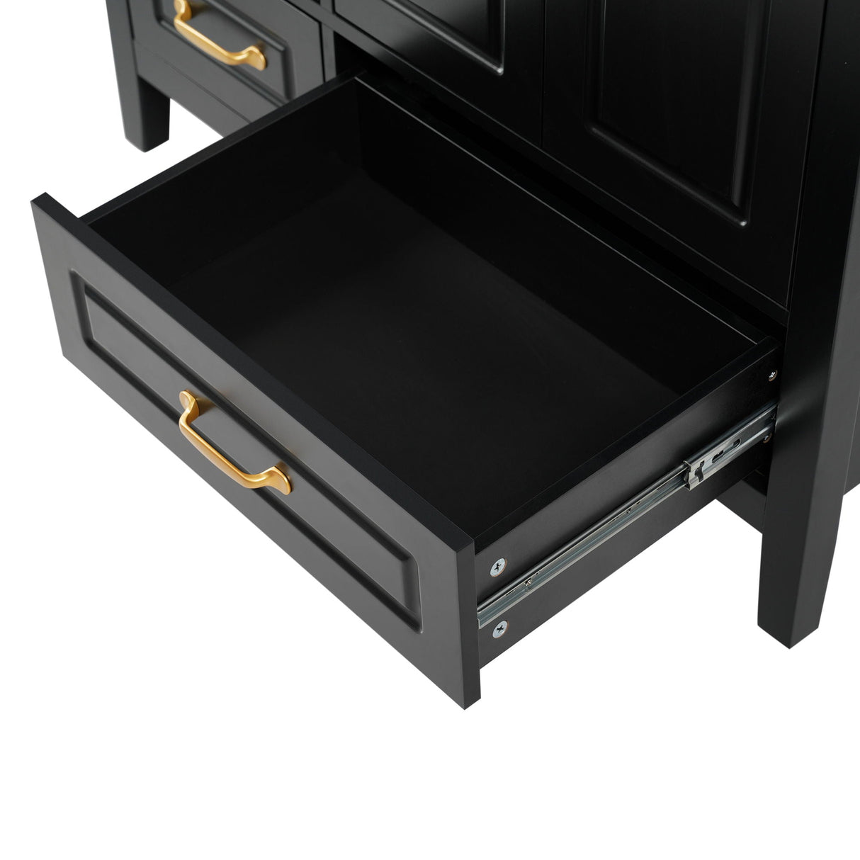 Bathroom Vanity With Sink, Soft Closing Doors & Drawers, Metal Handles
