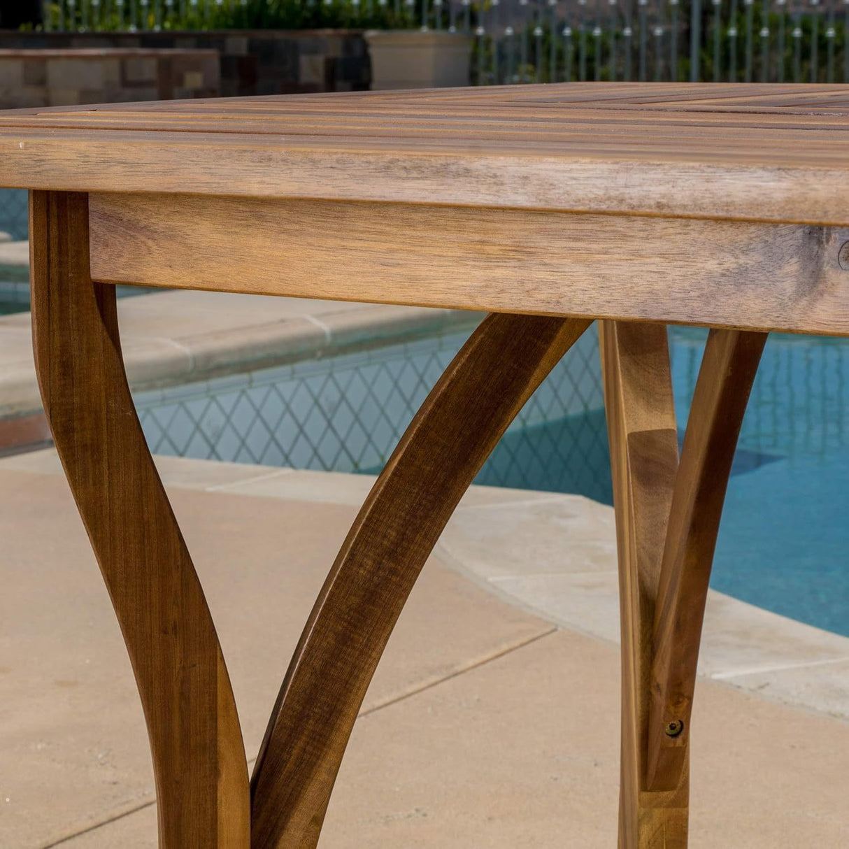 Hermosa 7 piece wood dining set with cushion by christopher knight home