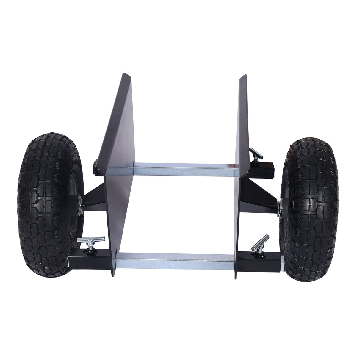 Heavy Duty 600Lb Panel Dolly With 10In. Pneumatic Wheels Alloy Steel - Black