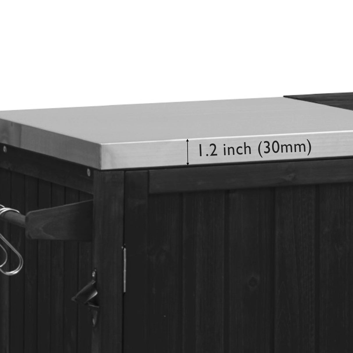 K&K 66.5' Outdoor Kitchen Island for Big Green Egg Grills