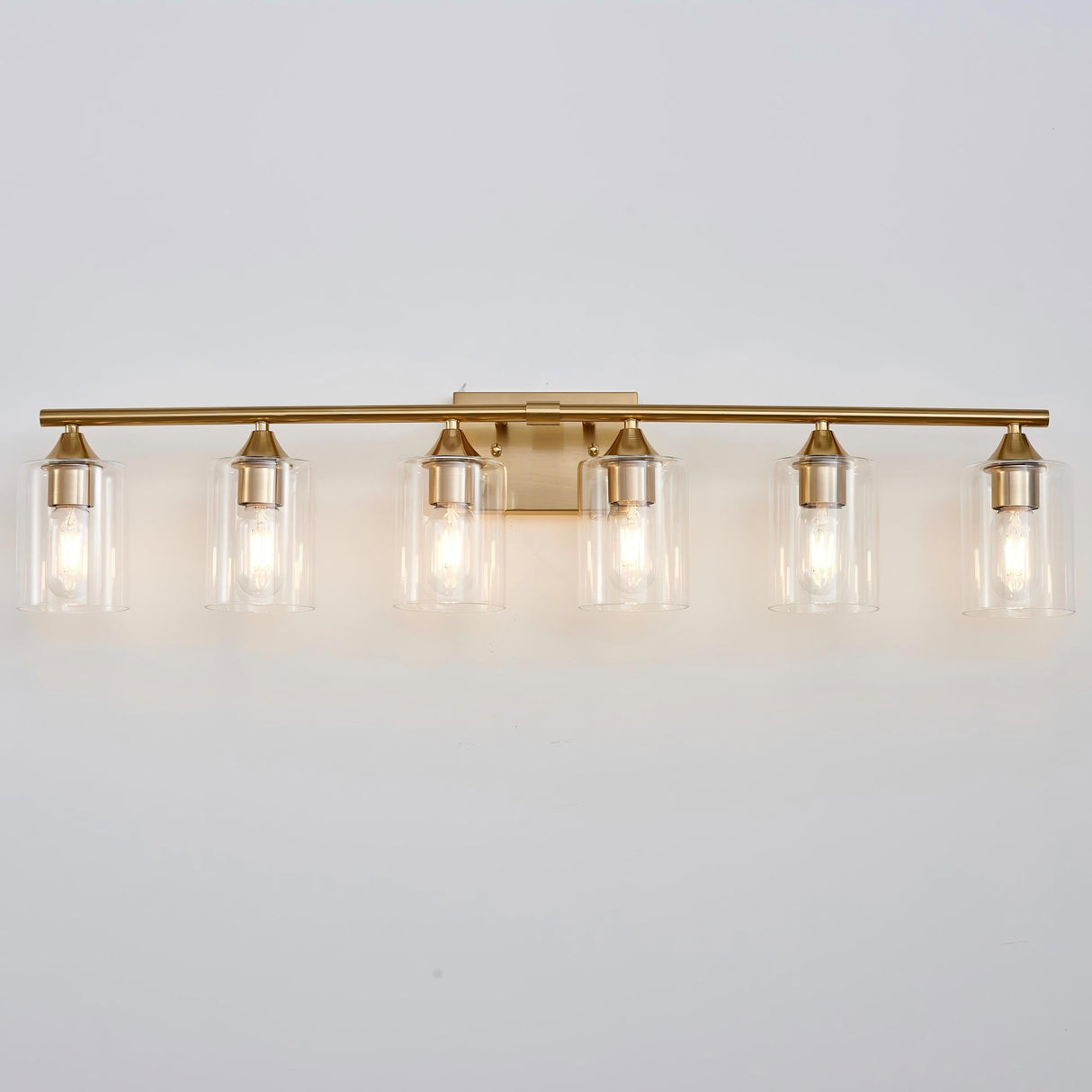 6-Light Brushed Bathroom Lighting