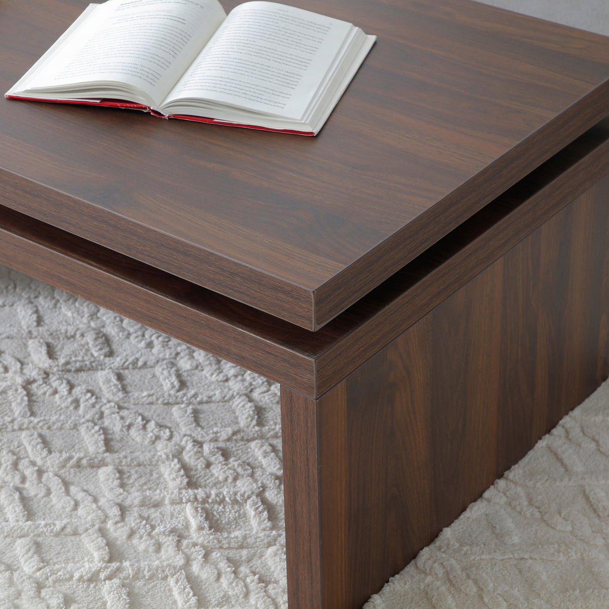 Wood Coffee Table - Mid Century Modern Farmhouse Wooden Coffee Tables