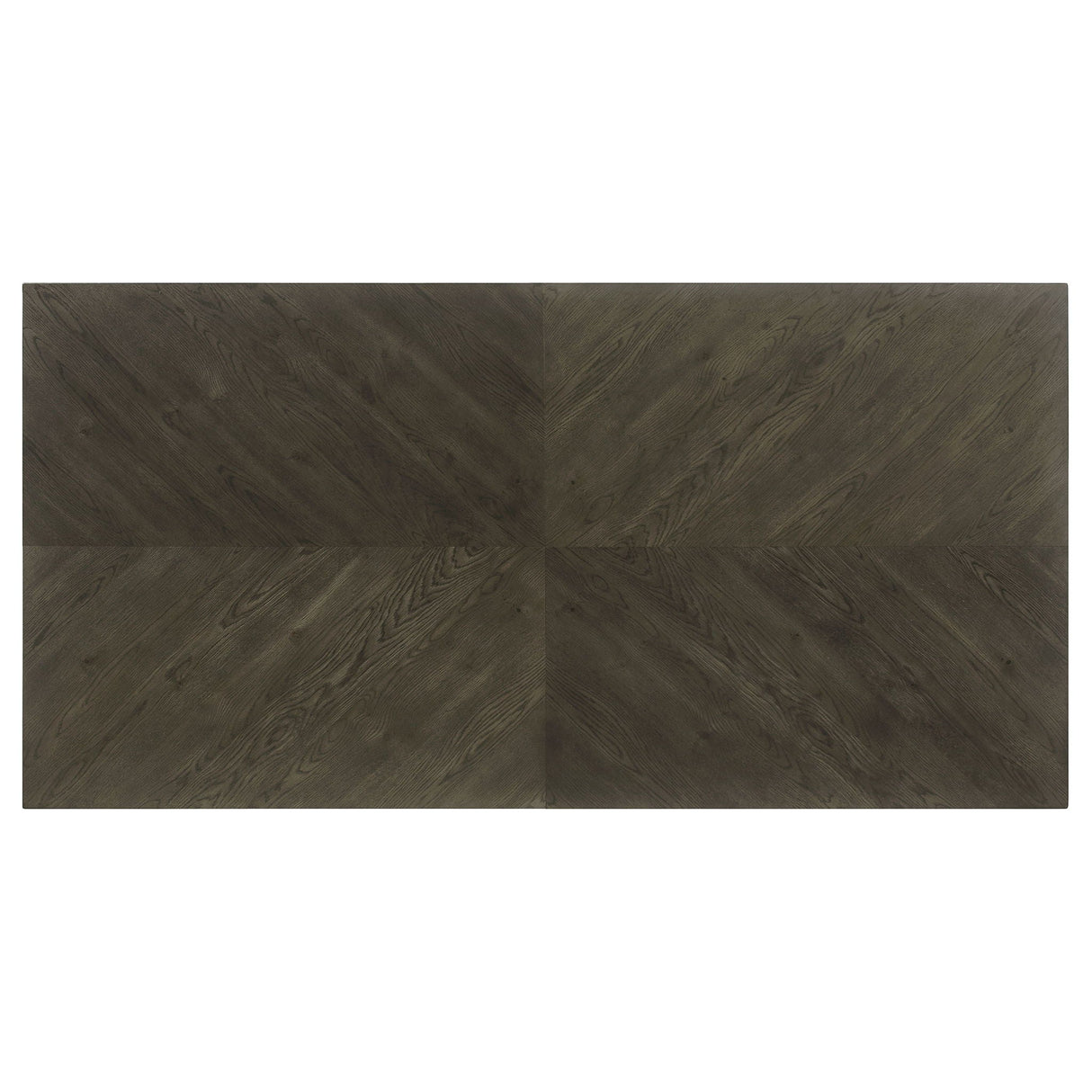 Glenmoor - Rectangular Dining Table With Geometric Double Pedestal Base - Dark Gray