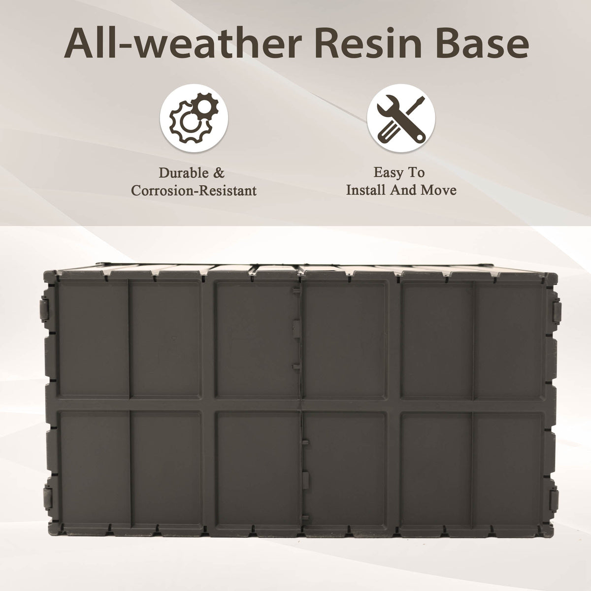 190 Gallon Metal Deck Box