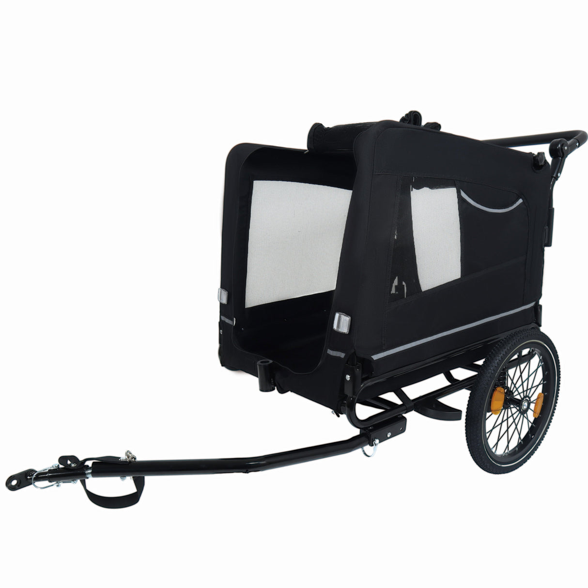 Extra Large 2-in-1 Bike Trailer & Push Cart for Pets