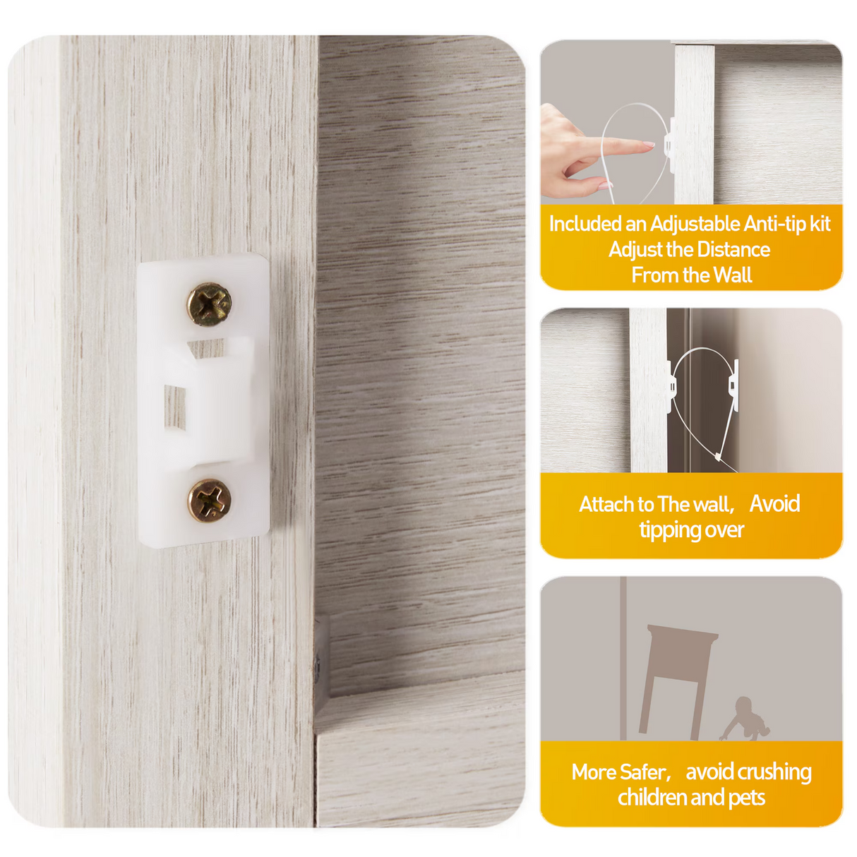 Grayish Nightstand