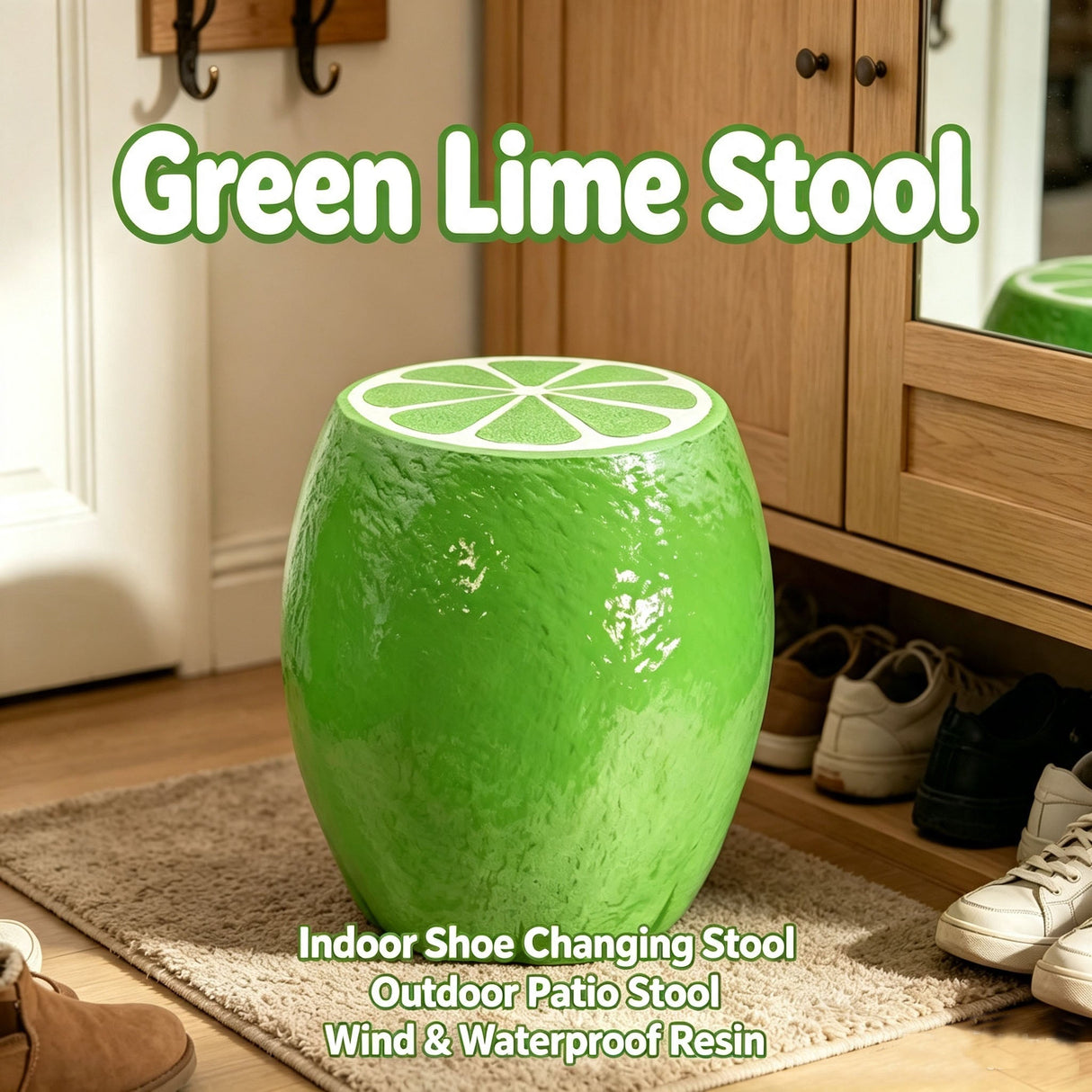 Novelty Lime Stool & Accent Table