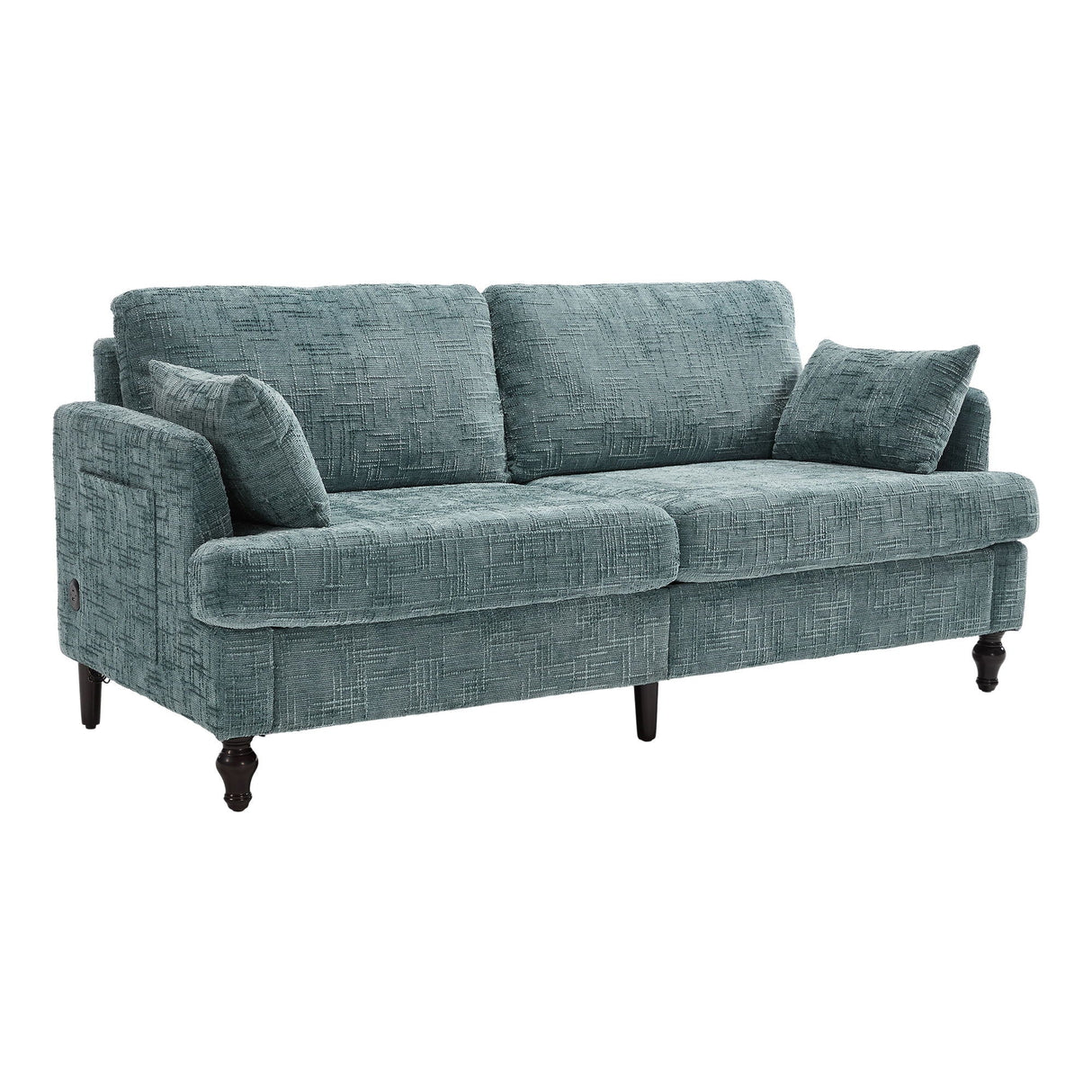 2 Seater Sofa With LED Light, USB Charging Port, And Storage Bag