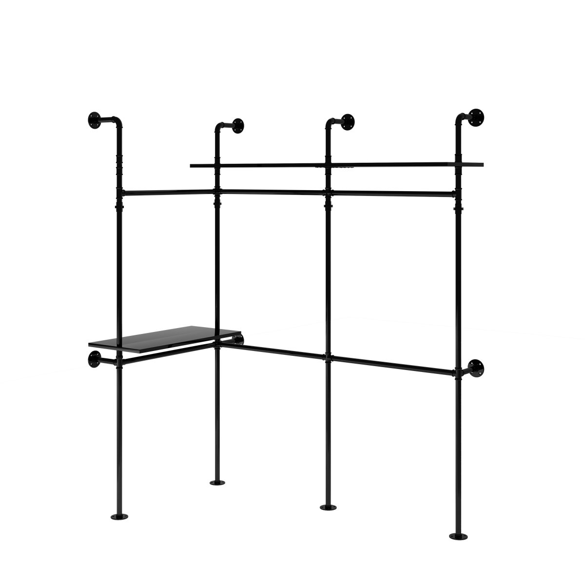 Industrial Pipe Clothing Rack