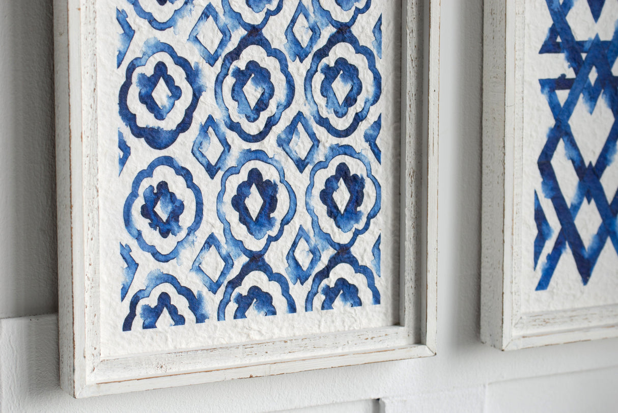 The Mariner’s Motif™ – Set of Coordinated Indigo Panels