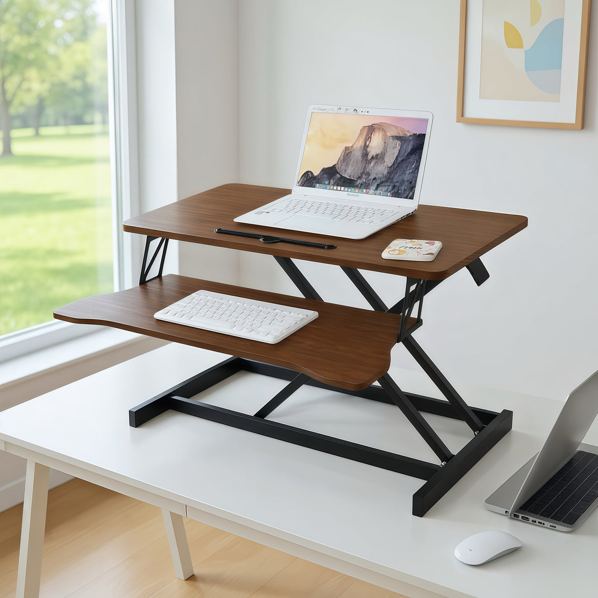 32 Inch Desk Converter - Height Adjustable Workstation