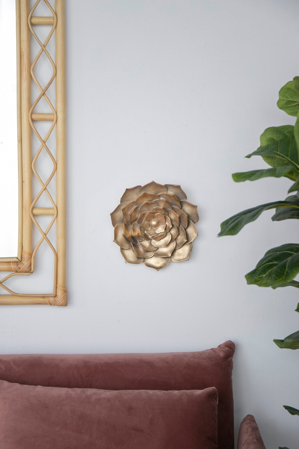 D10x1.4' Succulent Wall Plaque