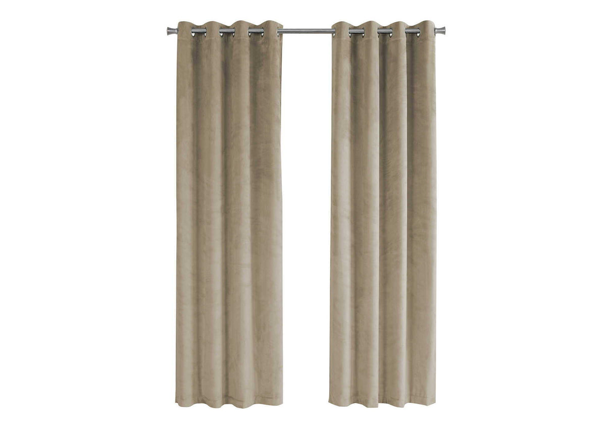 2 Pieces Set Curtain Panel Room Darkening Grommet