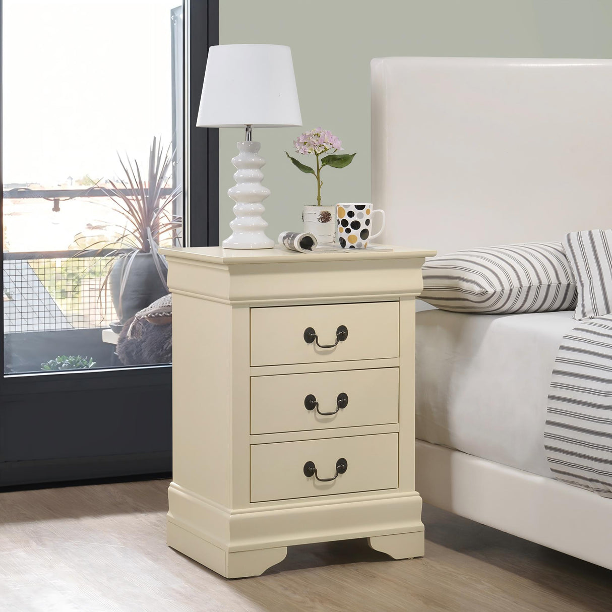 Louis Phillipe - Nightstand - Wood