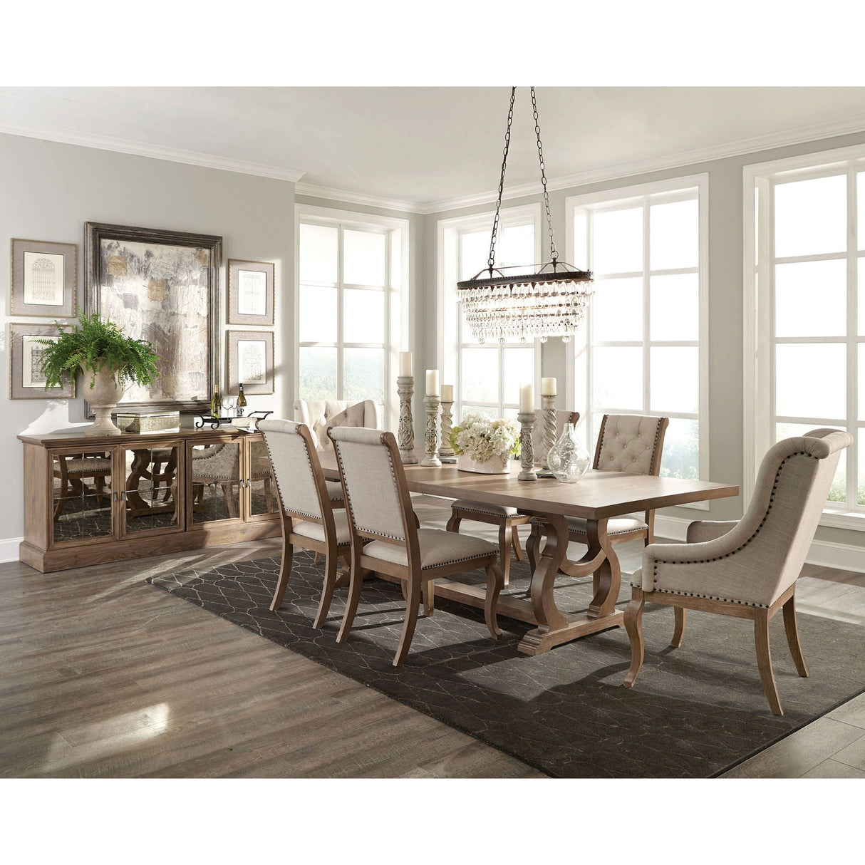 Fremont - Trestle Rectangular Dining Table With Removable Leaf
