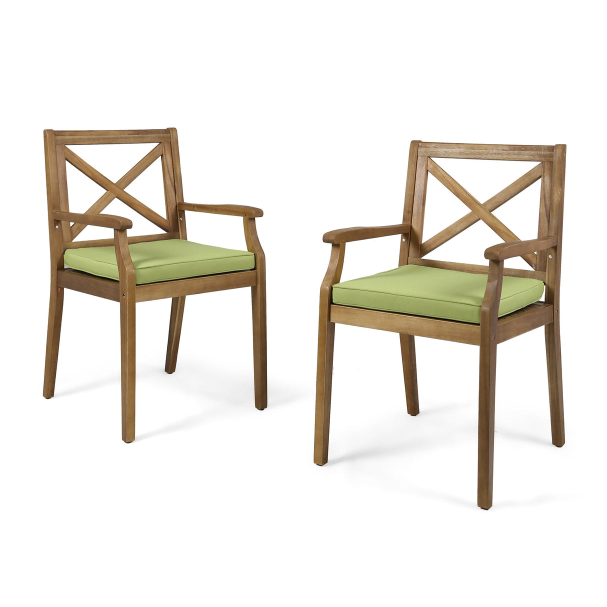 7 Pieces Acacia Wood Outdoor Dining Set
