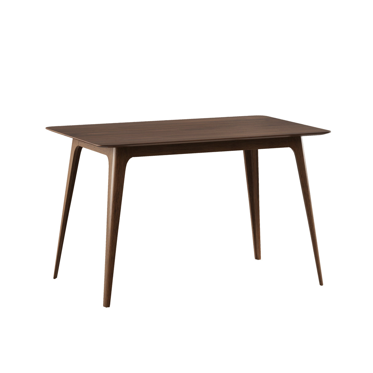 5-Piece Dining Set with Rubberwood Frame and Faux Leather Chairs
