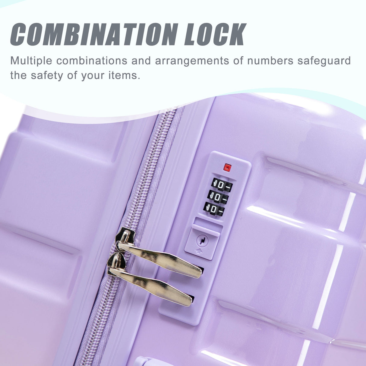 3-Piece PC Spinner Wheel Luggage Set