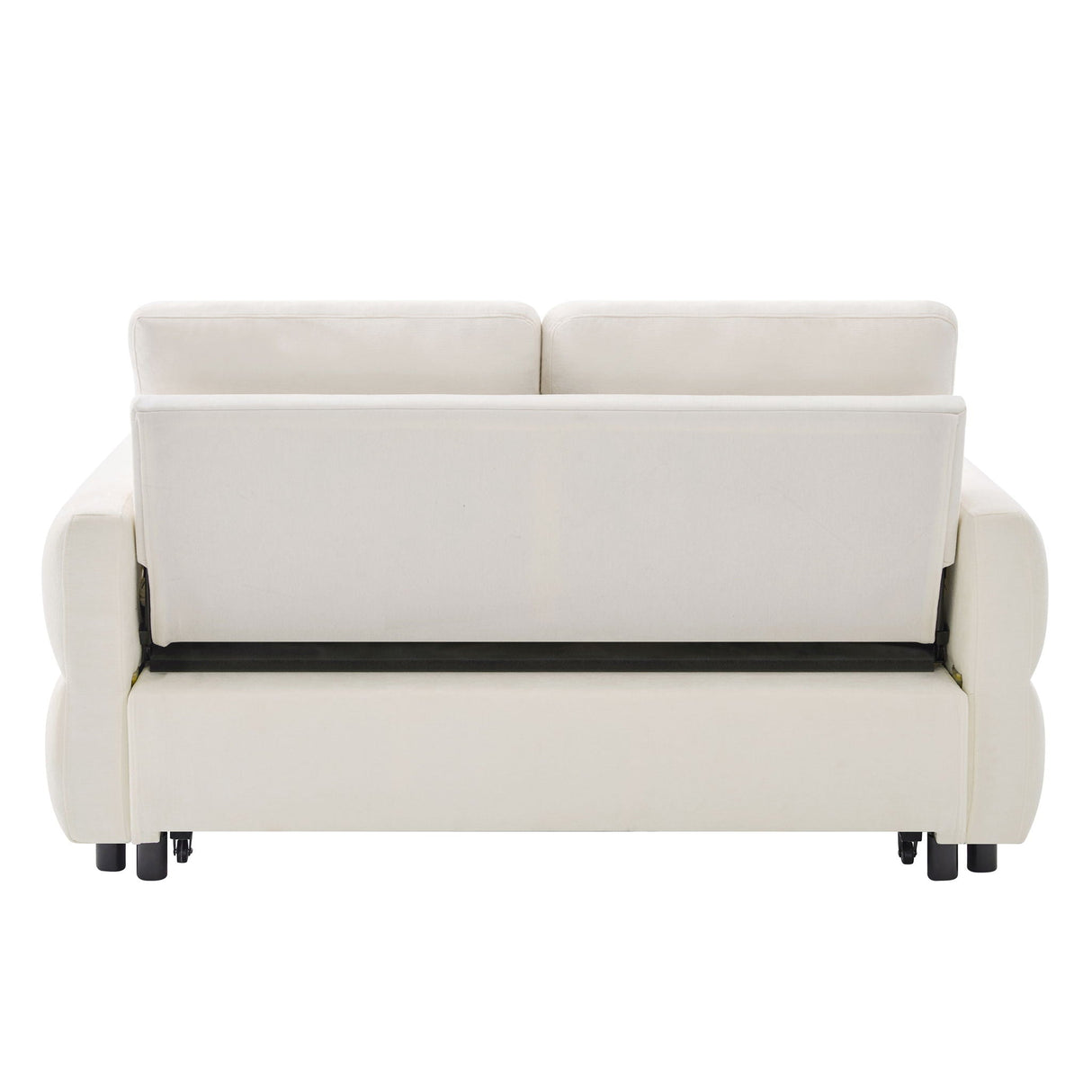 Convertible Sofa Bed Loveseat With Adjustable Backrest And USB Ports