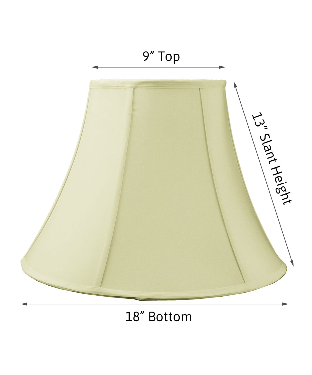18"W x 14"H Egg Shell Shantung Bell Lampshade