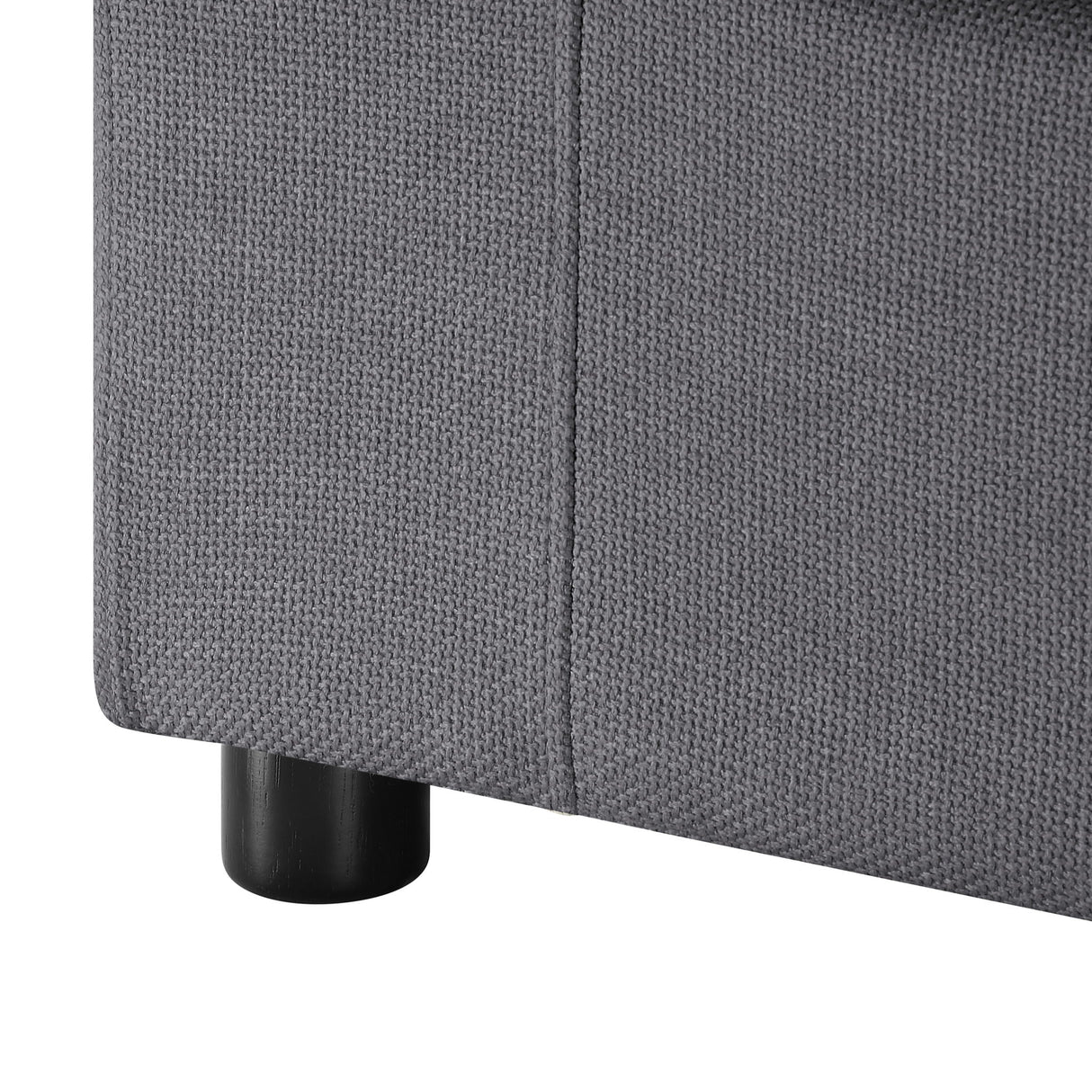 Cassandra - Armless Slipper Chair - Charcoal Gray