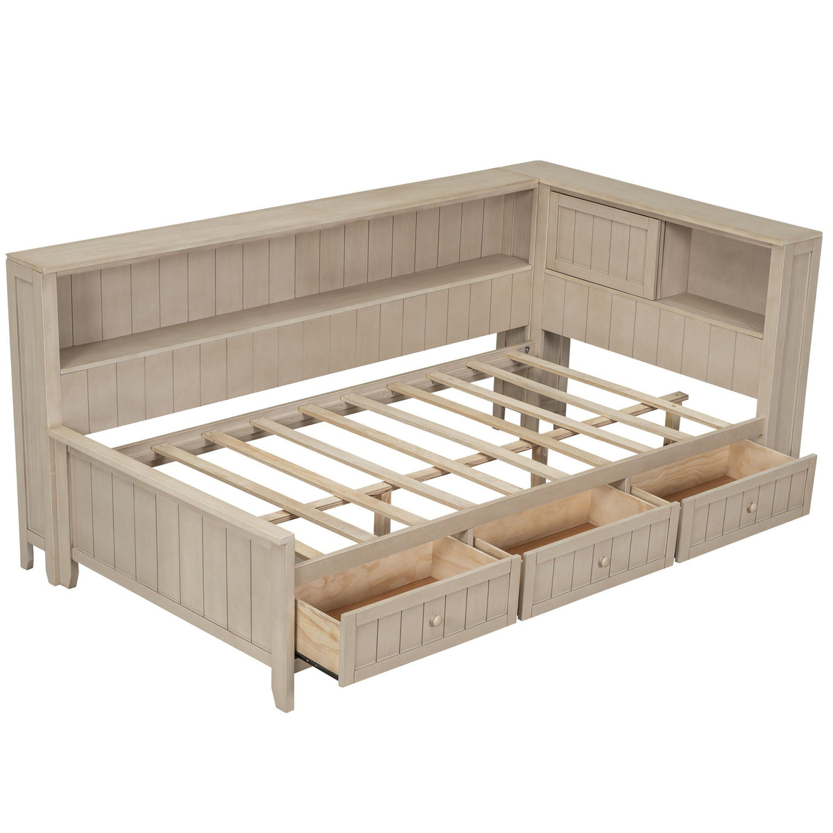 Daybed With Storage Shelves