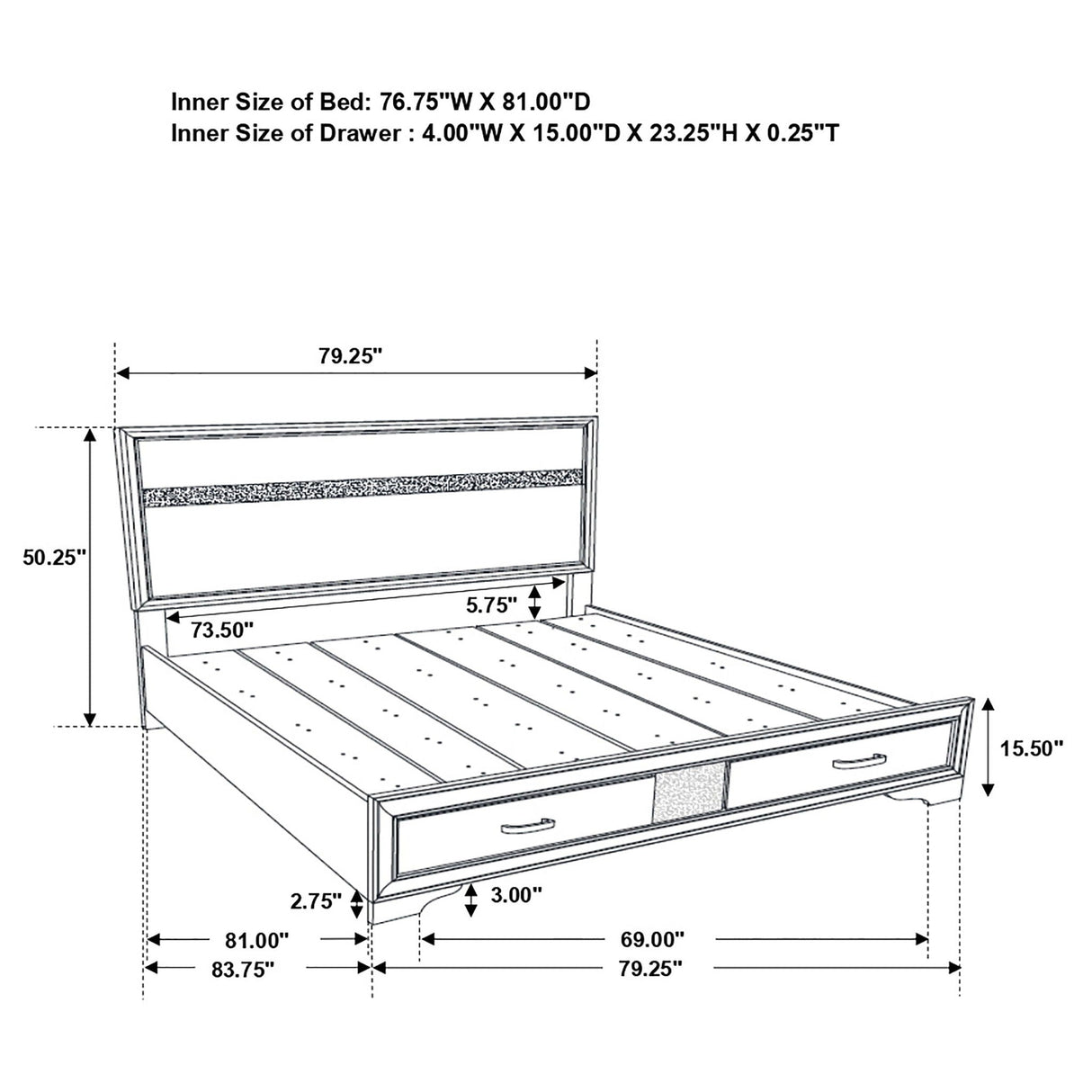 Annie - 5 Piece Bedroom Set