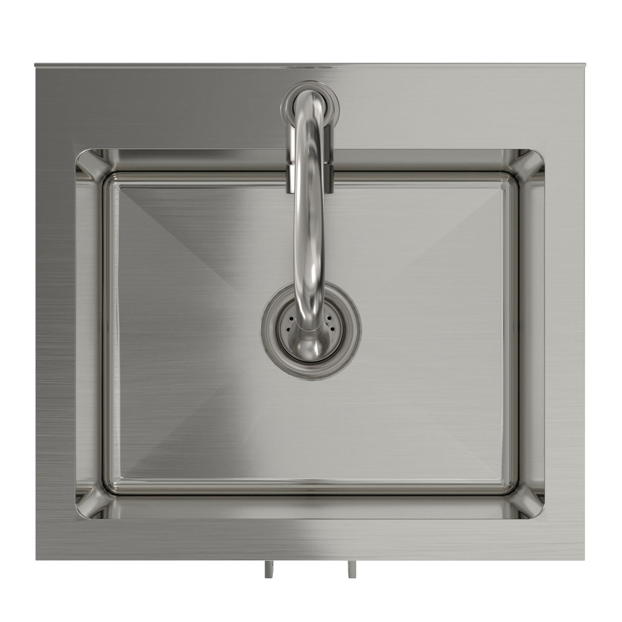 Modern Shaker All-In-One Laundry Utility Sink And Cabinet With Pull-Out Faucet