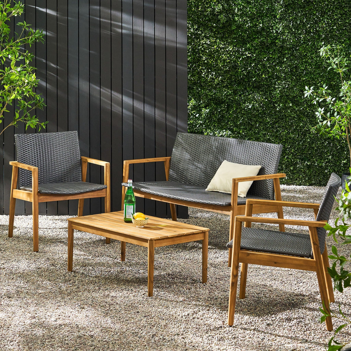 Bryan Chat Set Outdoor Furniture Frame - Teak