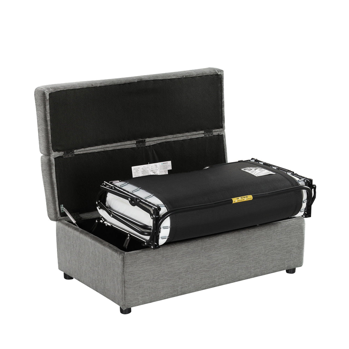 Twin Size Folding Ottoman Sleeper Bed With Mattress Convertible Guest Bed