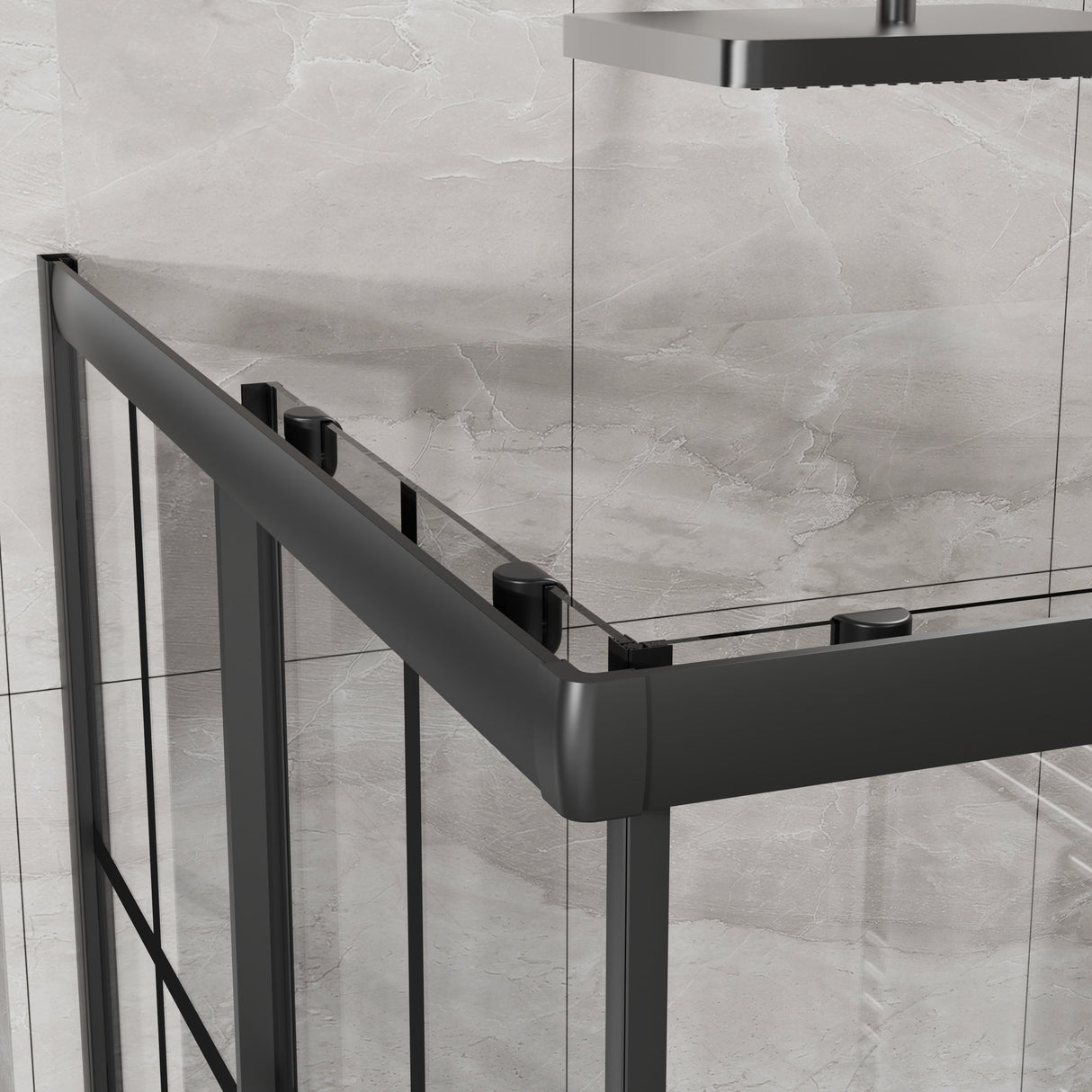Goodyo Corner Shower Door - 36" D x 36" W x 72" H