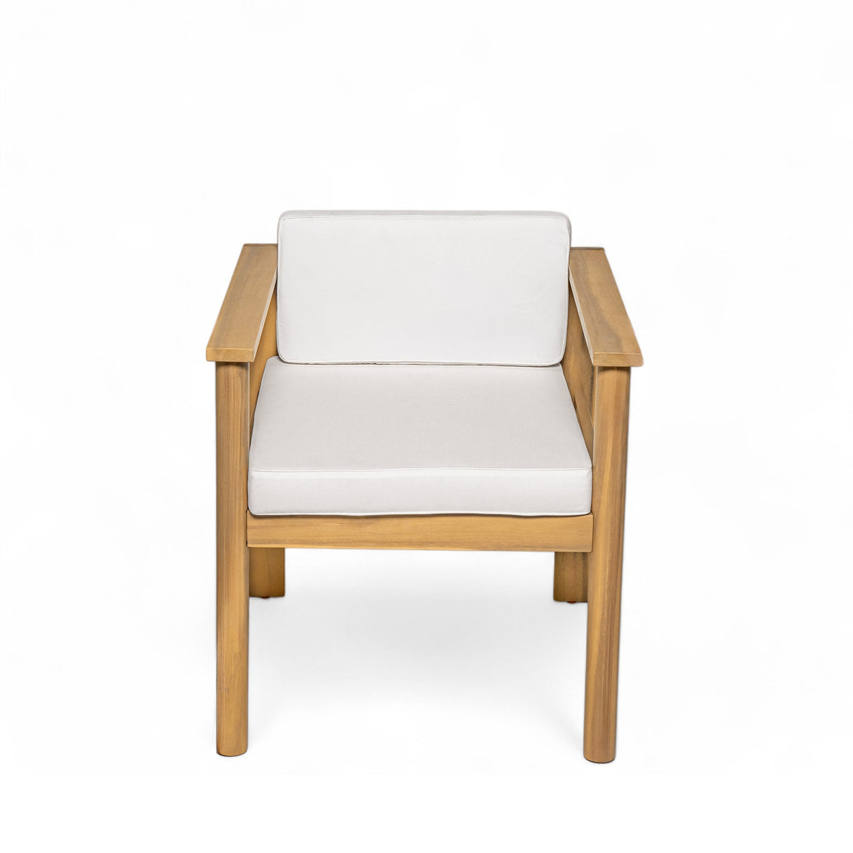 TREXM 7-Piece Patio Dining Table Set for 6,Outdoor Furniture Sets with 72.8'Rectangle Table,Patio Table and Chairs Set with Removable Cushions for Backyard,Garden,Poolside(Light Teak+Beige Cushion)