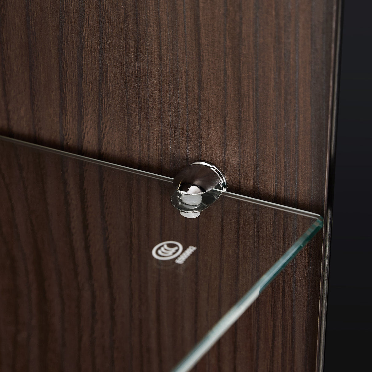 Modern Minimalist 51.2'' Tall Lighted Display Cabinet with Tempered Glass