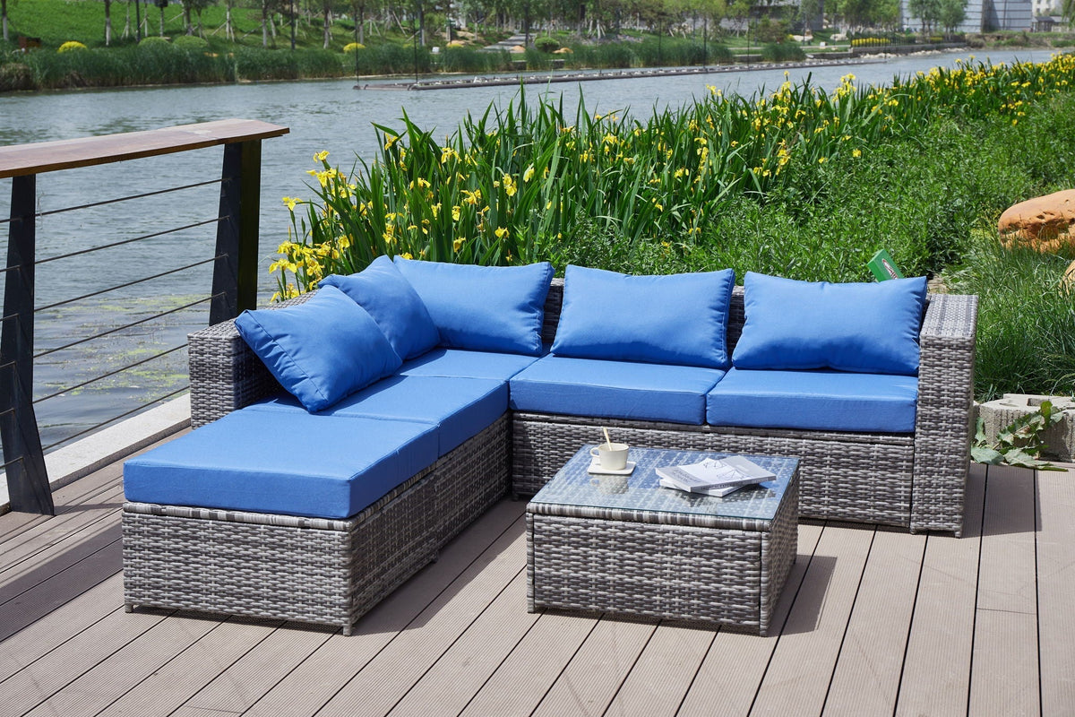 Patio Sofa With Cushions