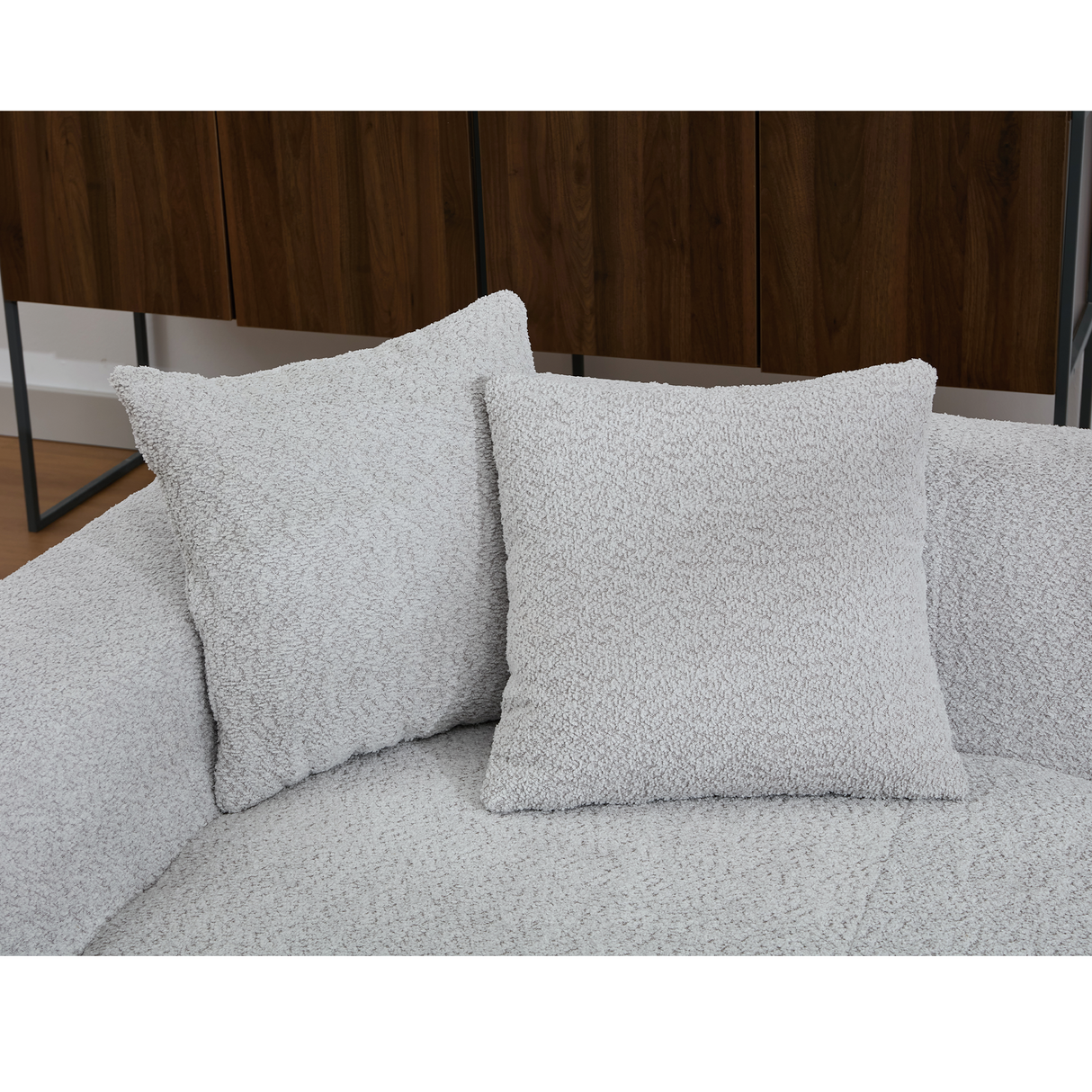 The Sophia Modern Bouclé Two-Piece Sofa Ensemble
