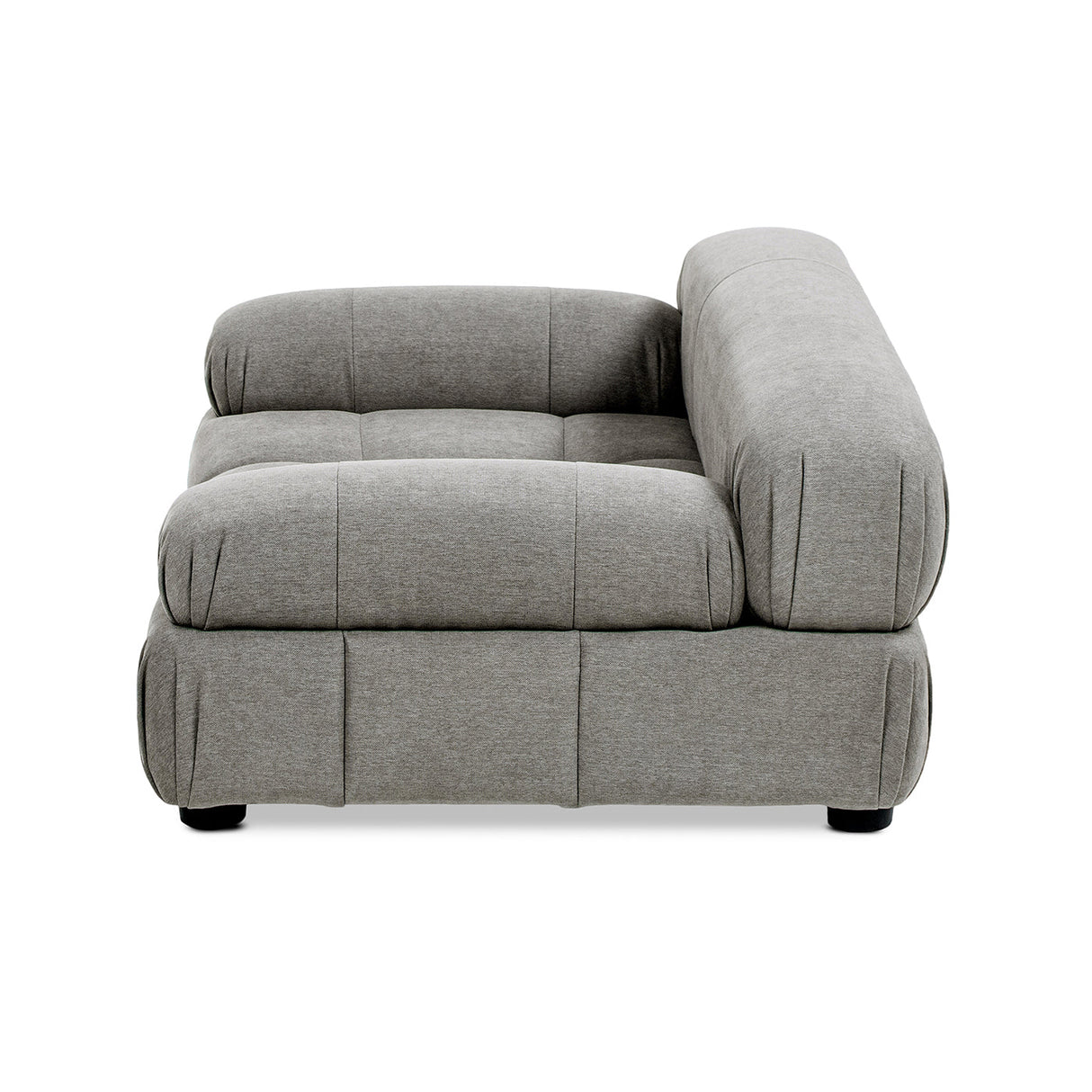 Marcel Upholstered Modern Pet Bed, Small to Medium Dog or Cat Uptown Gray Performance Velvet