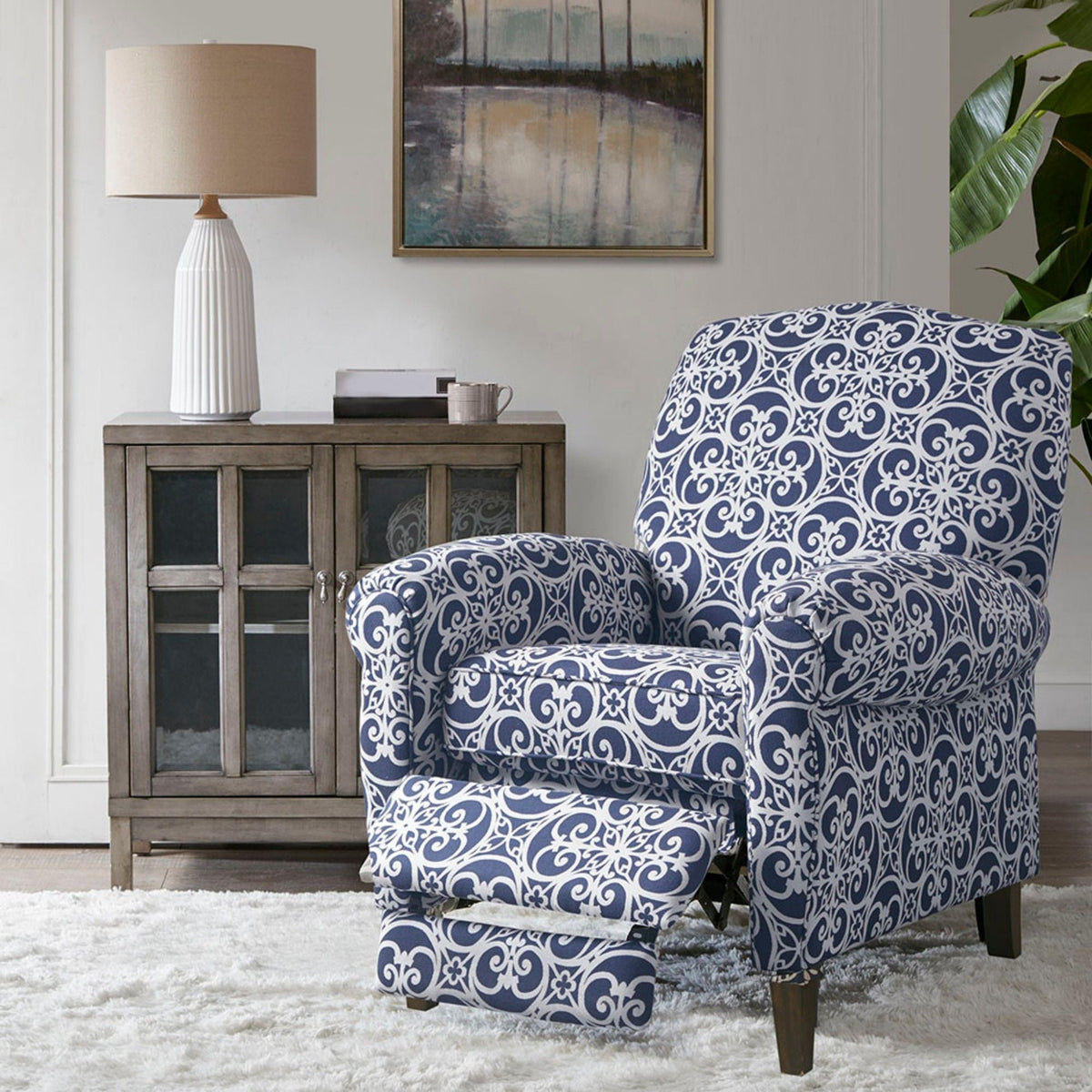 Kirby - Transitional Push Back Recliner Chair