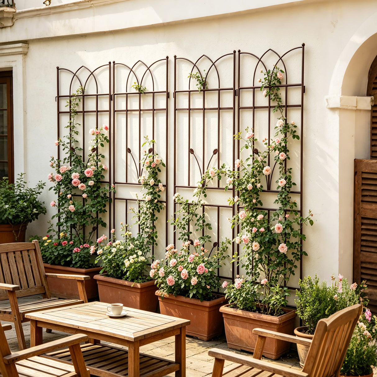 4 Pack Metal Garden Trellis