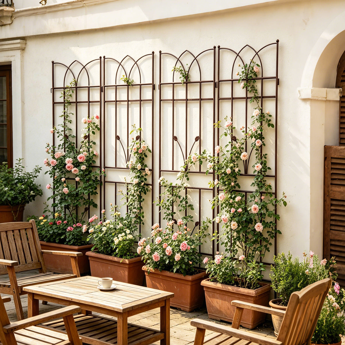 4 Pack Metal Garden Trellis