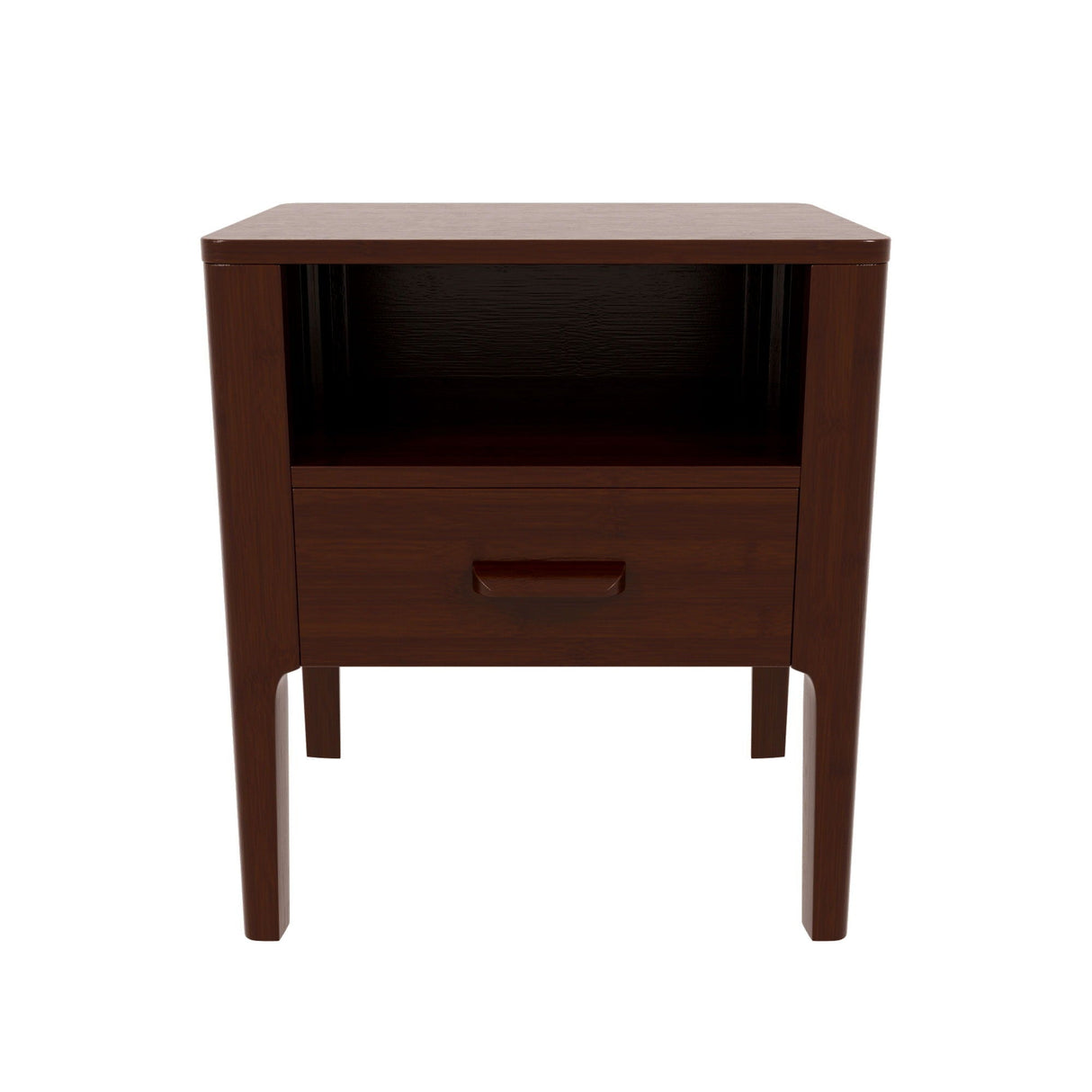 Modern Nightstand With Drawer And Open Shelf