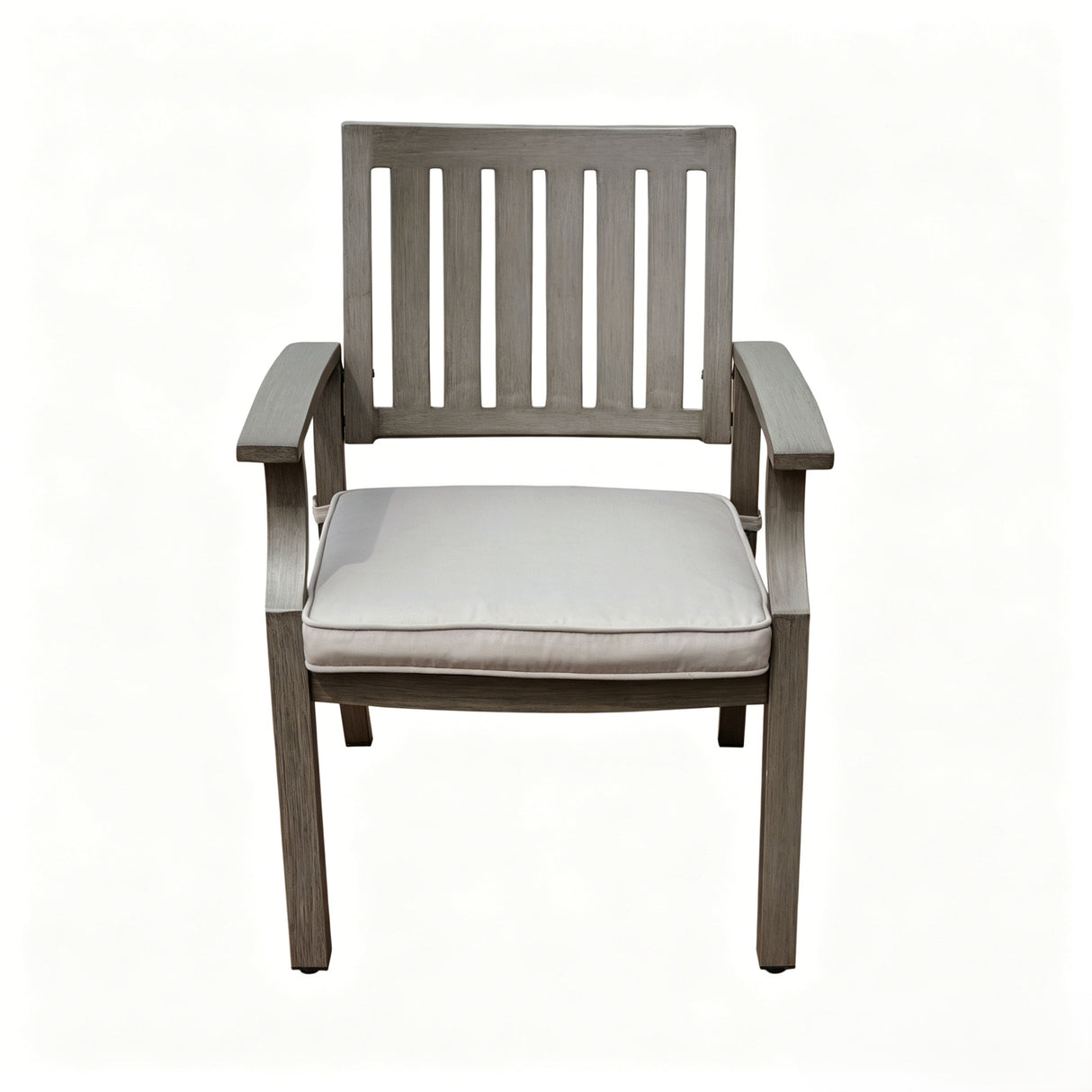7-Piece Outdoor Dining Set with Aluminum Chairs & Iron Legs