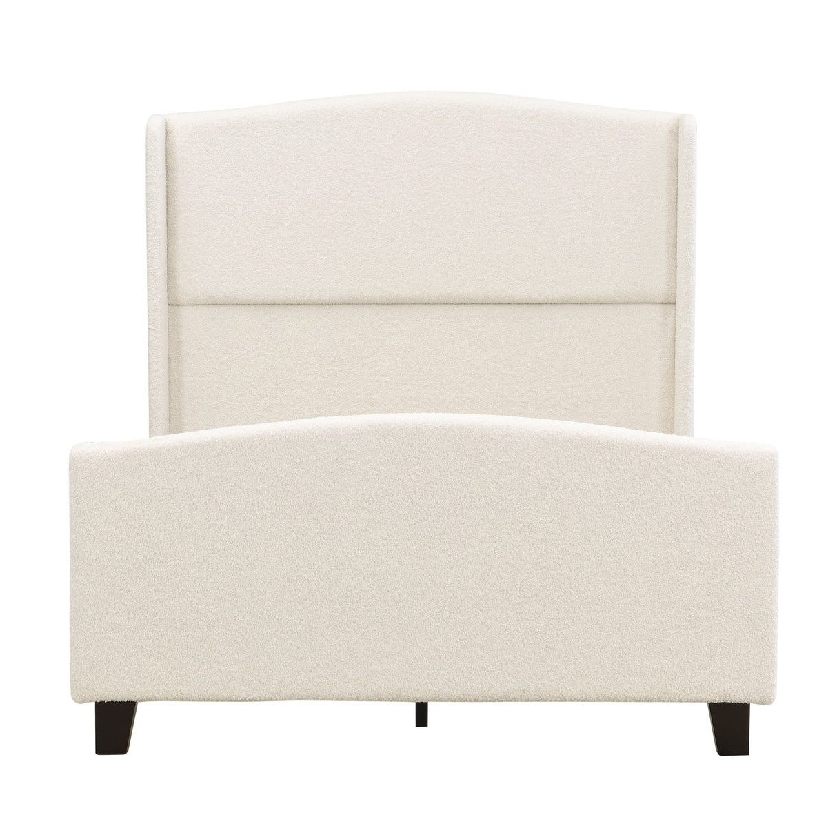 Platform Bed Frame With Tall Headboard And High Footboard