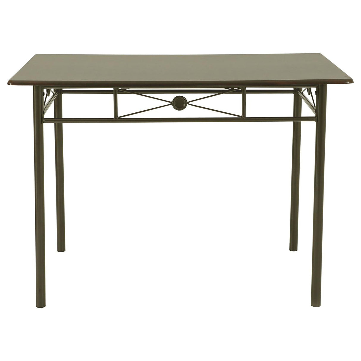 5 Piece Rectangle Dining Set With Tubing Base