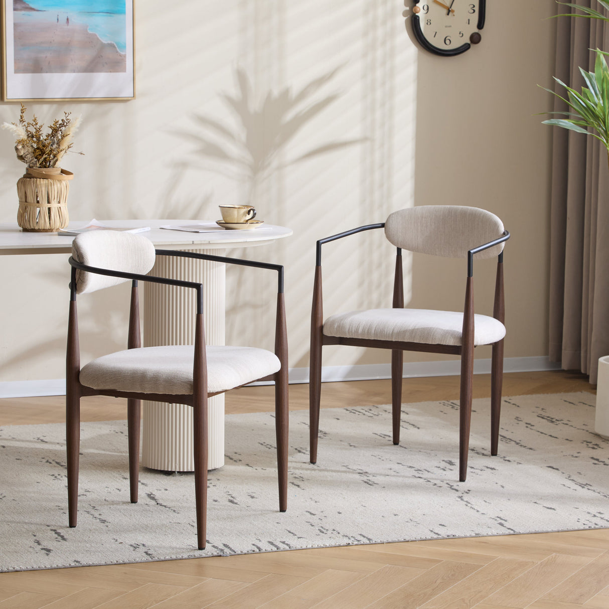 Fielding Mid-Century Modern Dining Chair, Set of 2