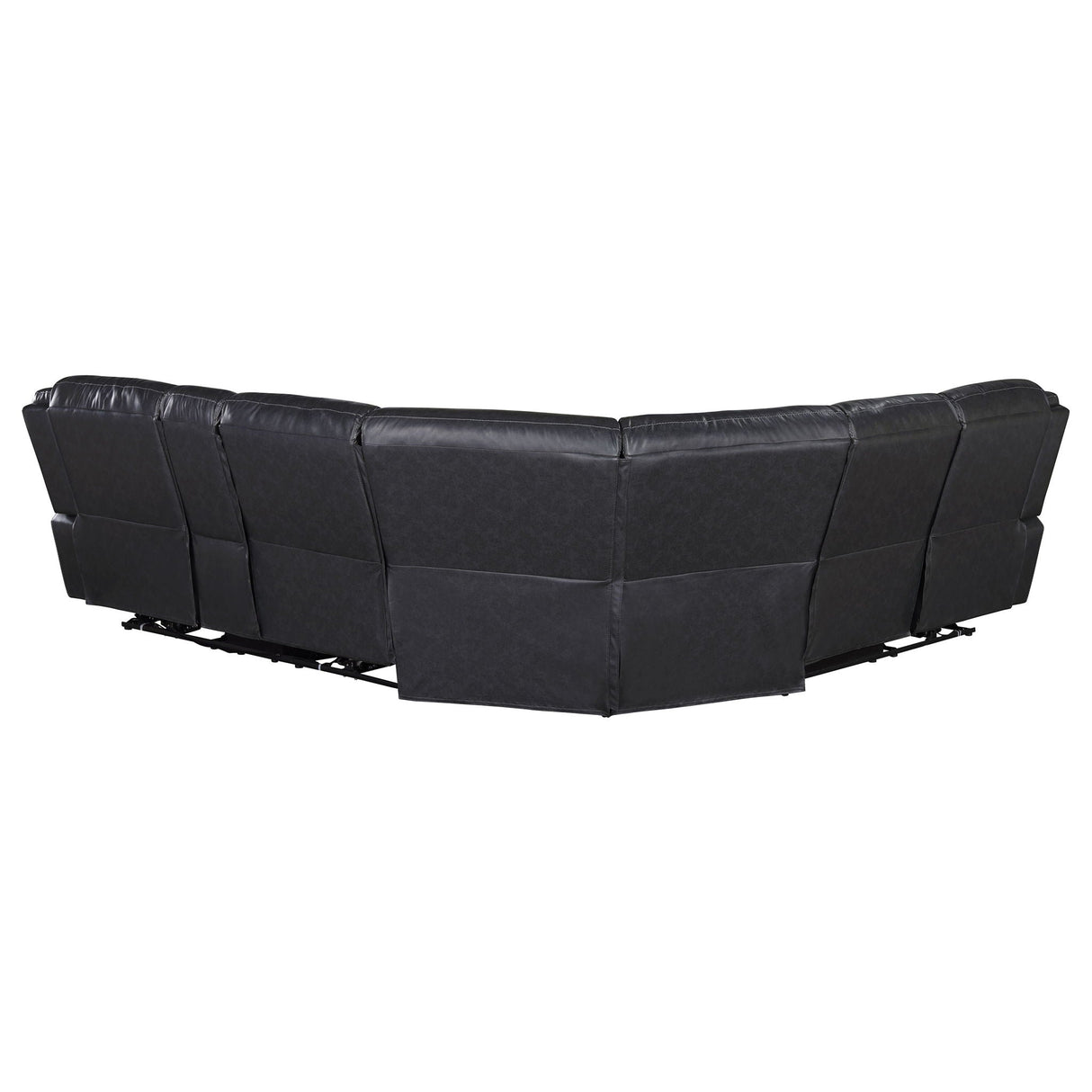 Salerno - Upholstered Power Reclining Sectional Sofa - Dark Gray